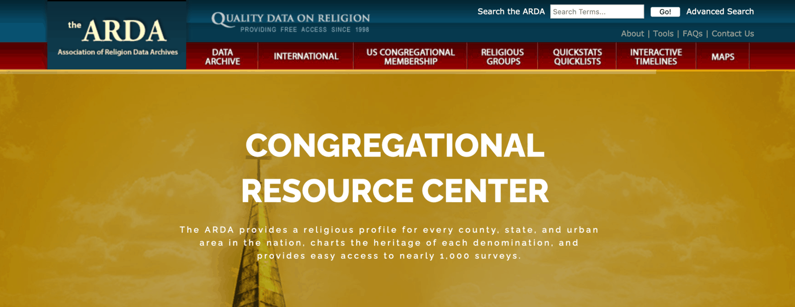The Association of Religion Data Archives (ARDA)
